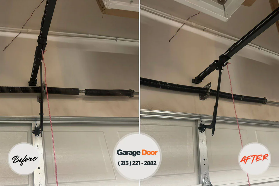 Before and after: garage door repair North Hartsville, SC